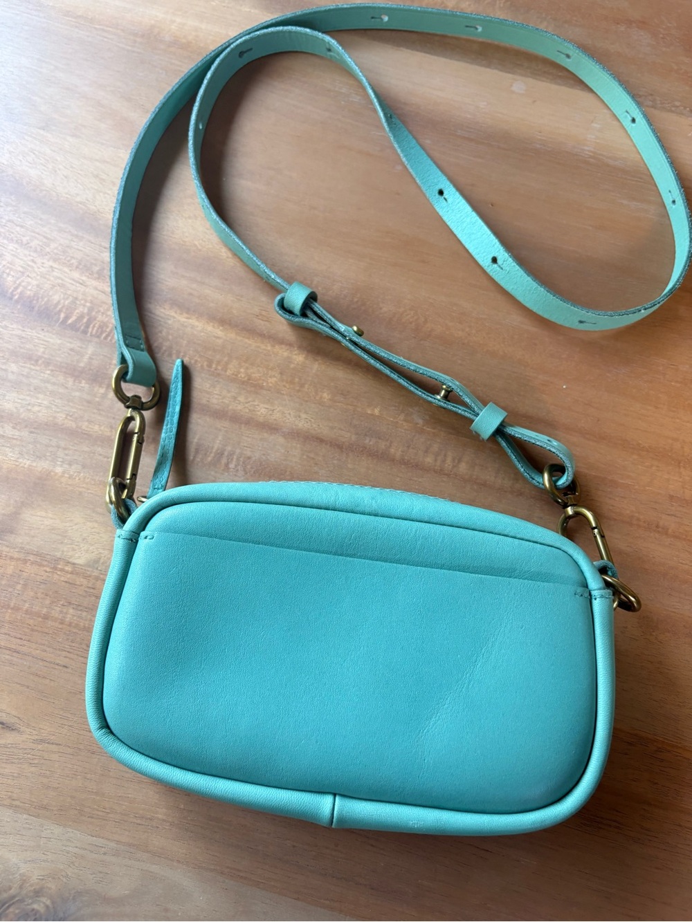 Madewell Green Crossbody Bag - Sleek Leather Women's Shoulder Bag NEW